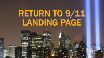 Return to 9/11 landing page against New York skyline